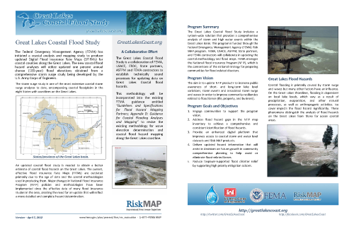 Great Lakes Coastal Flood Study Summary Fact Sheet